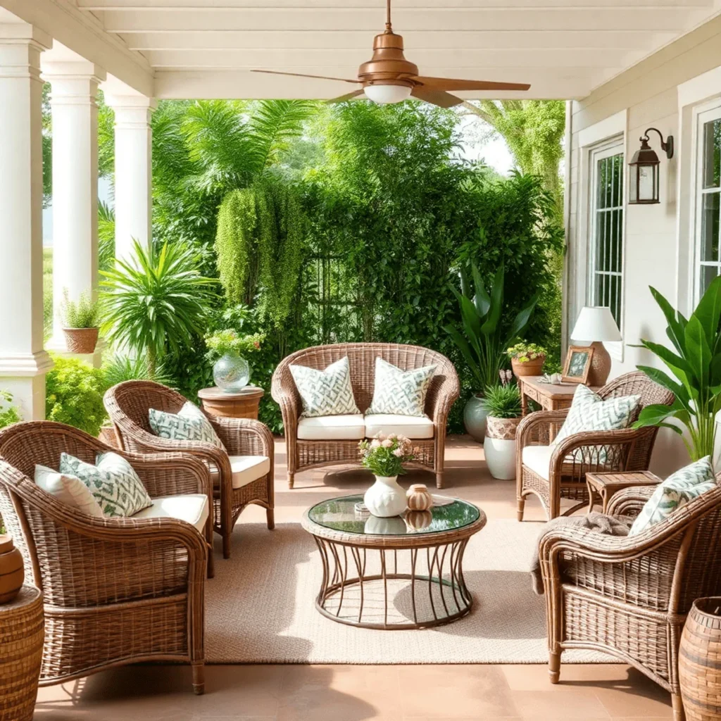 types of wicker furniture
