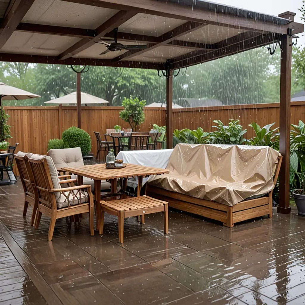 Ways to protect patio furniture from rain