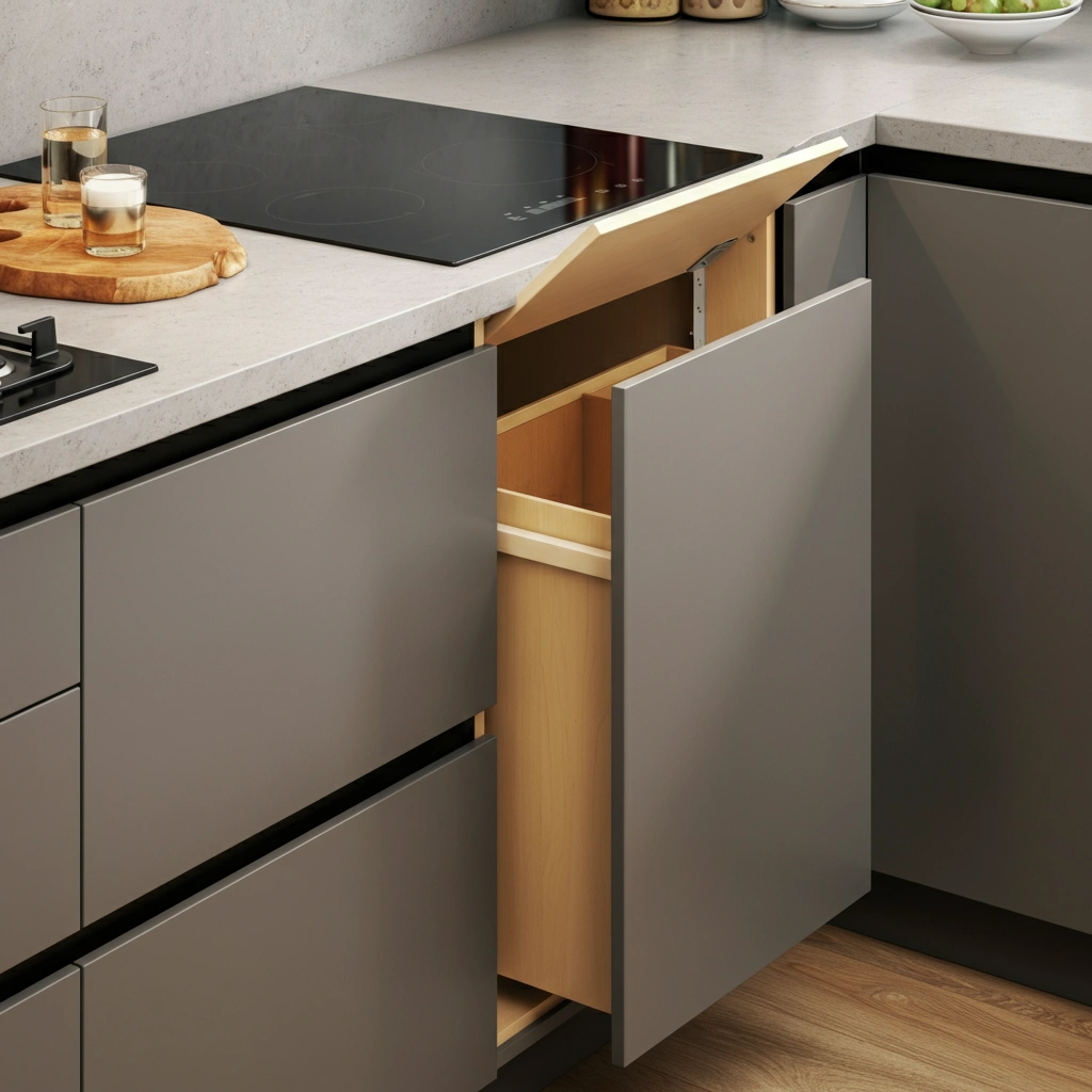 Custom Built-In Waste Containers
