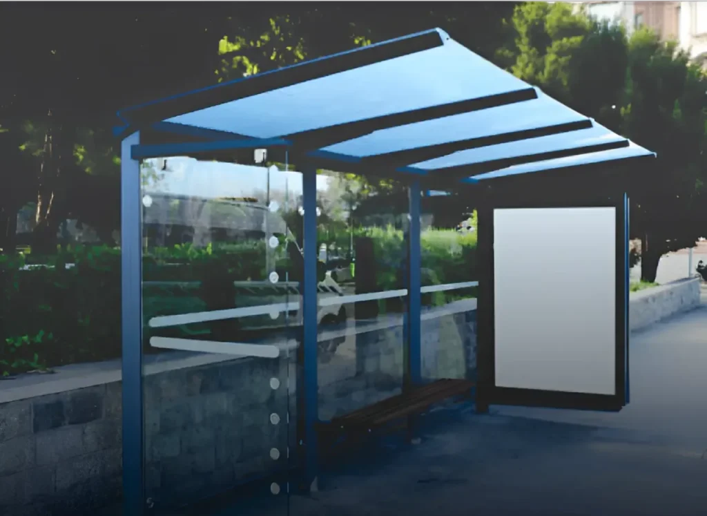 Smart City Furniture Manufacturer - Urbanland Products Modern Bus Shelter
