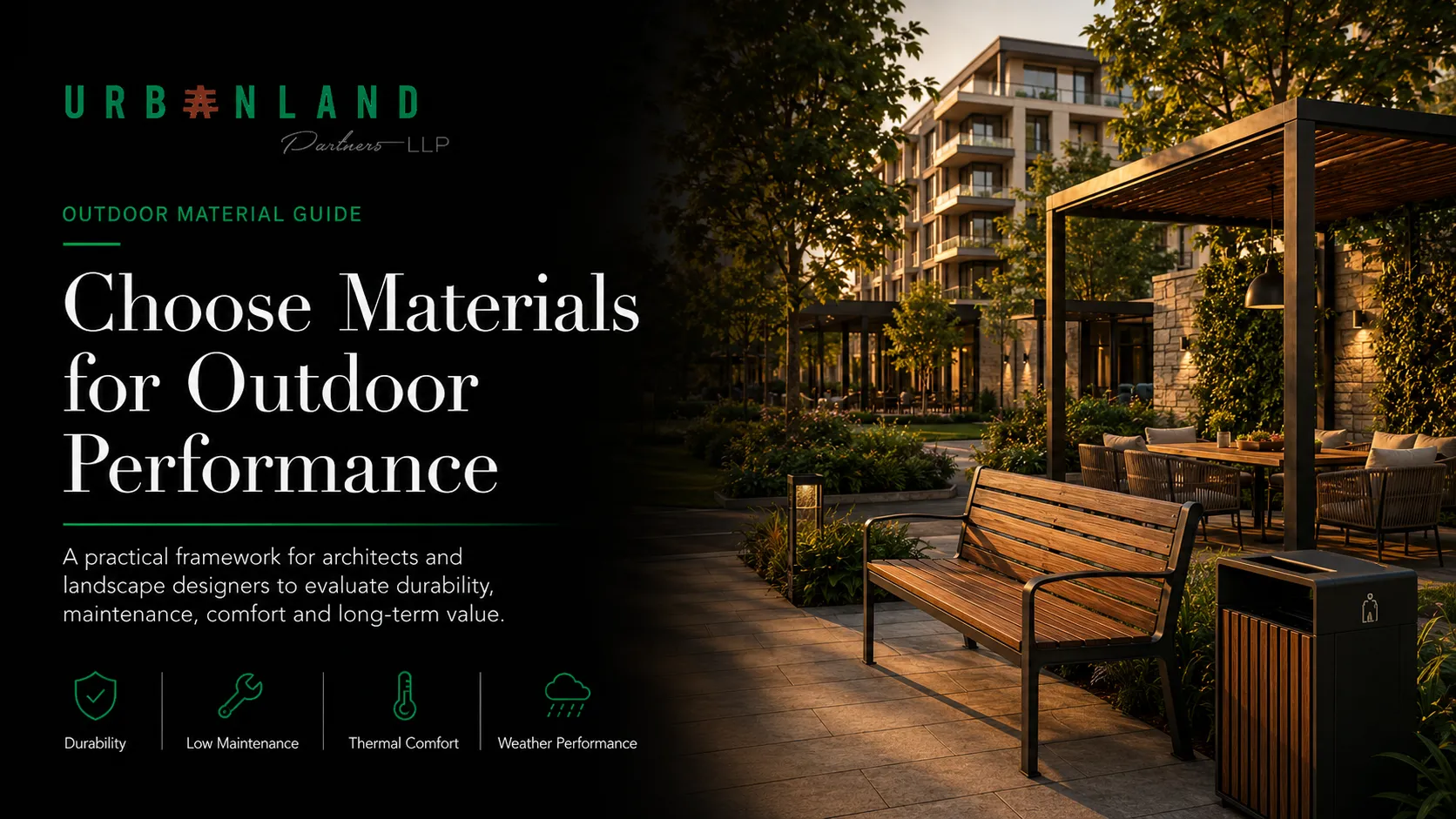 Outdoor Furniture Material Selection Guide for Architects and Landscape Designers